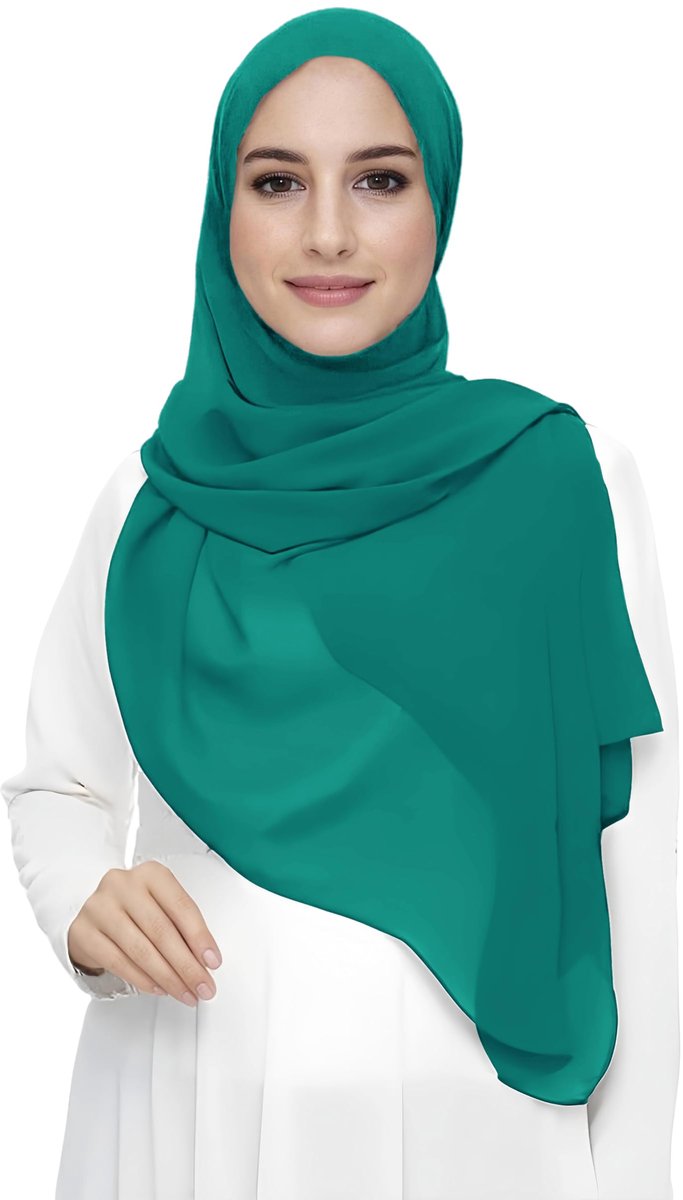 Chiffon Hijab Hoofd Sjaal Wrap Voor Moslim Vrouwen Lichtgewicht