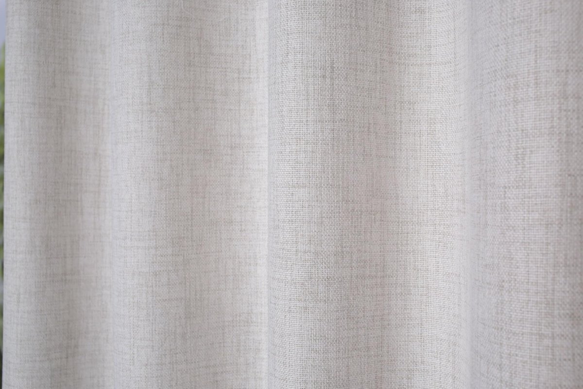Kant-en-klare sjaal Linora met oogjes in linnenstructuur, ondoorzichtig, kleur: naturel, afmetingen: 175 x 140 cm, aantal: 1 x