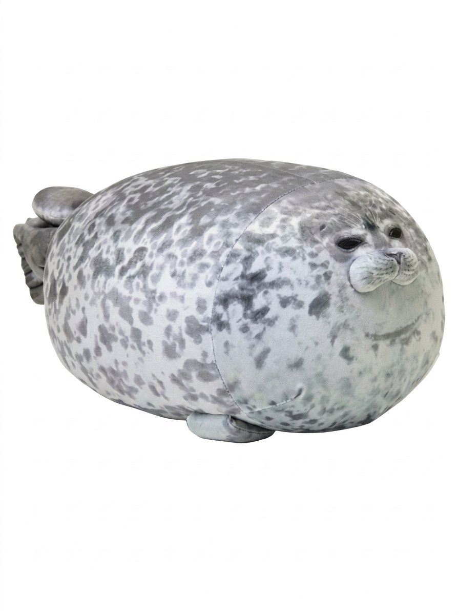 Hoekly™ Blob Zeehond Knuffel – 20 cm – Superzacht Pluche Knuffelkussen – Boze Zeehond – Cadeau voor Kinderen en Volwassenen