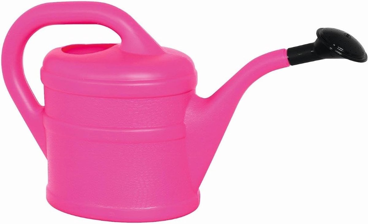 Gieter 2L roze bloempot kunststof