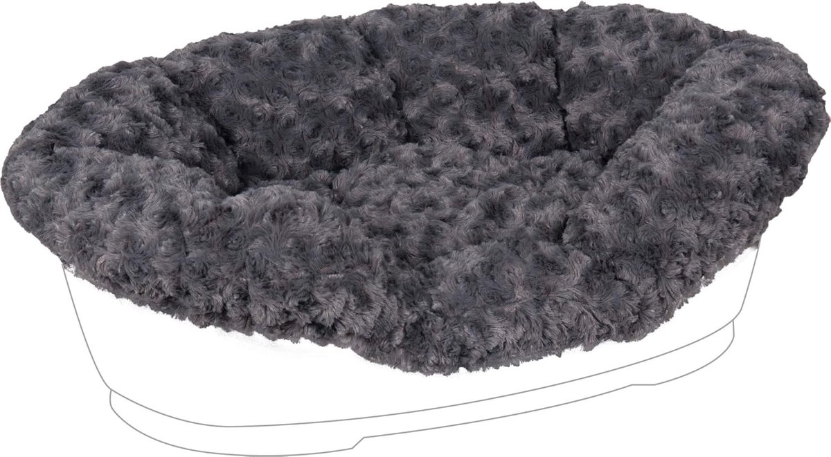 Overtrek Pet Bed Cuddly grijs Past Domus 80 cm