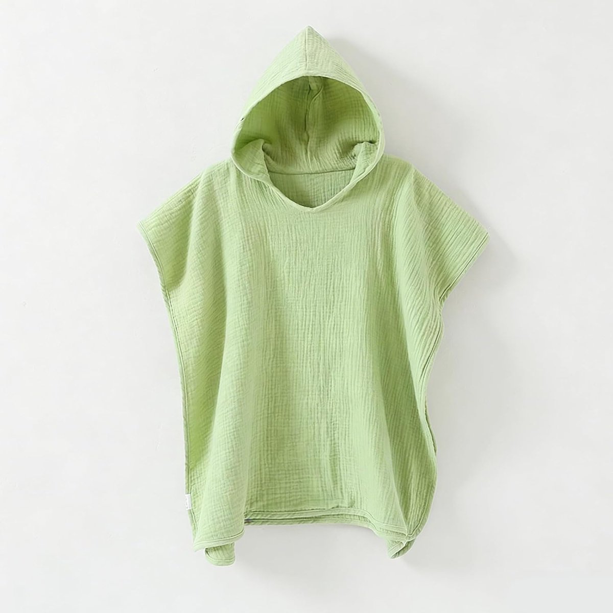 Babyhanddoek met capuchon van mousseline, 100% katoen, zacht en absorberend, babybadjas en strandponcho voor kinderen van 0-6 jaar, ideaal voor badkamer, zwembad