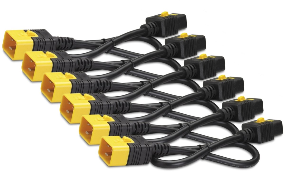 APC - Voedingskabel - IEC 60320 C19 naar IEC 60320 C20 - 240 Volt wisselstroom V - 16 A - 1.22 m - vergrendeld - zwart - voor P/N: SMT2200RMI2UC. SRT1500XLI. SRT2200XLI-KR. SRT3000RMXLI-NC. SRT5KRMXLIM. SRT6KRMXLIM