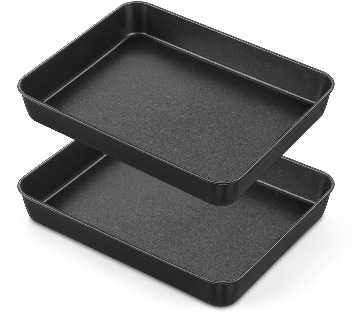 Antiaanbak Bakplaat, Roestvrij Staal Ovenschaal Bakvorm 2-delige Set, Diepe Ovenplaat Cakevorm voor Brownies, Lasagne, Ovenschaal, Gezond & Gemakkelijk te Reinigen - 31,5 x 24,8 x 5 cm