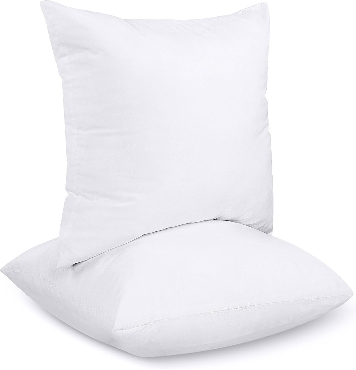 Bedding Kussenvulling 80 x 80 cm (Set van 2), Vulkussen Binnenkussen Sofakussen Decokussen (Wit)