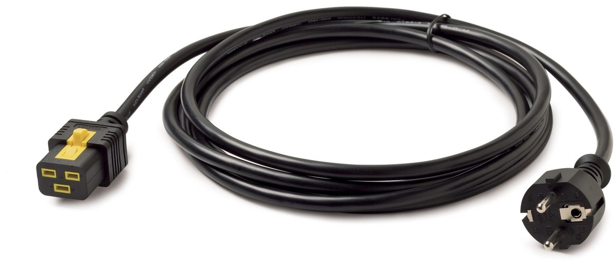 Image of APC - Voedingskabel - IEC 60320 C19 naar CEE 7/7 (M) - 240 Volt wisselstroom V - 16 A - 3 m - zwart - voor P/N: SMX3000RMHV2UNC