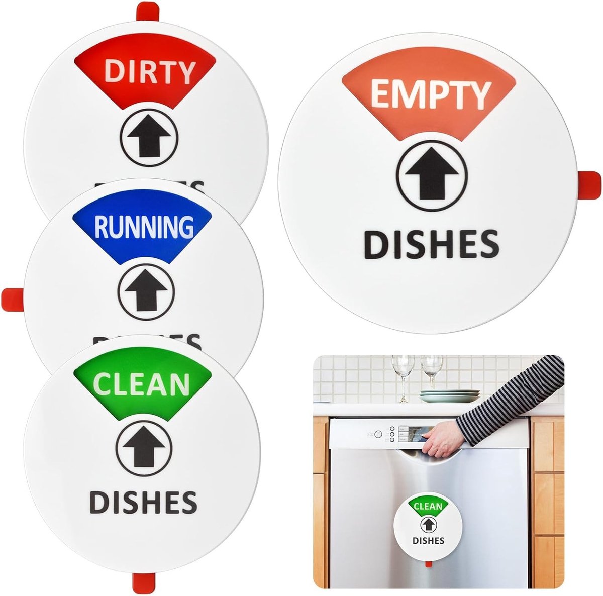 Magnetische vaatwasser magneet voor eenvoudig gebruik en decoratie in de keuken