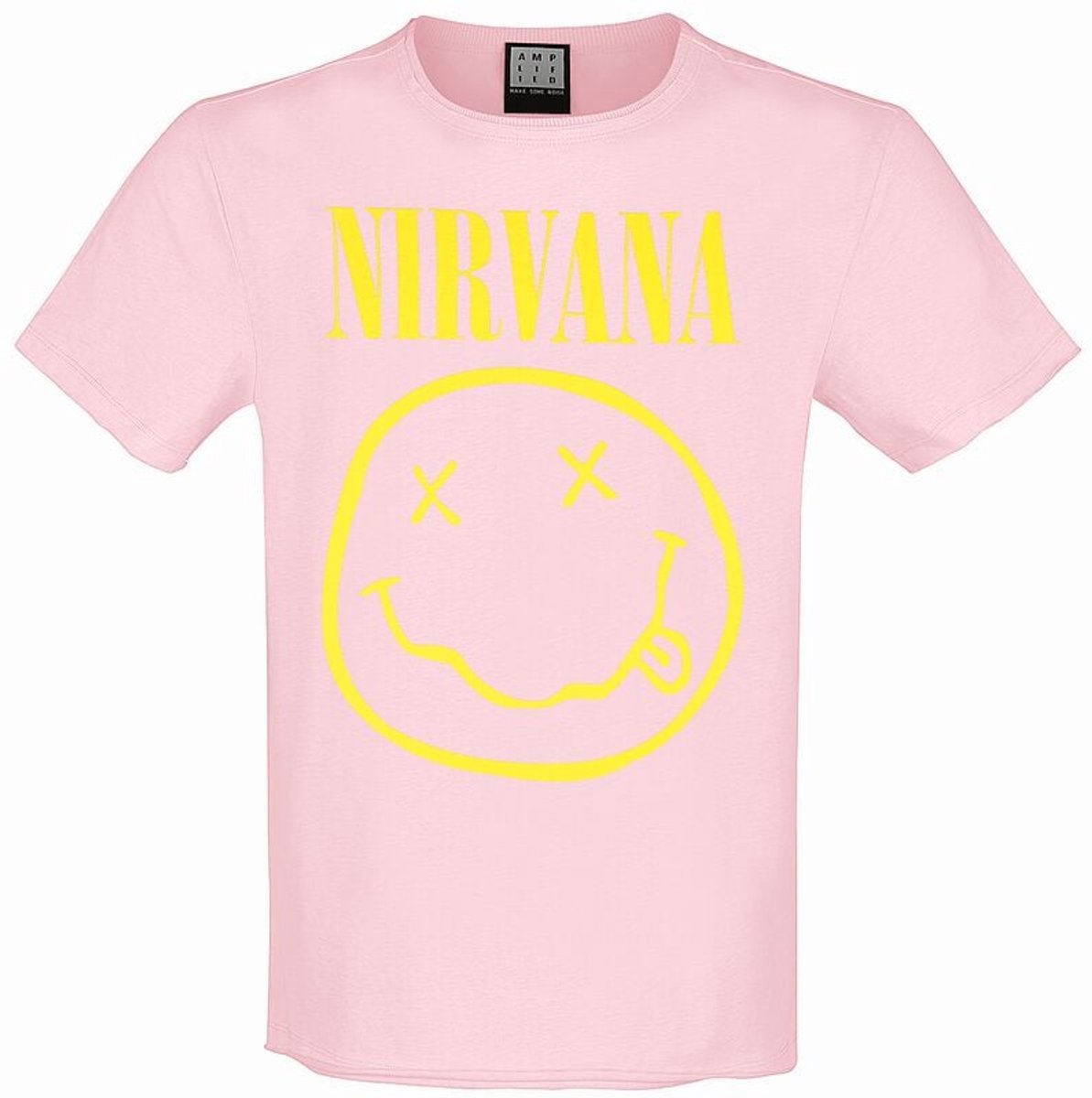 Nirvana Face Heren T-shirt - roze - M