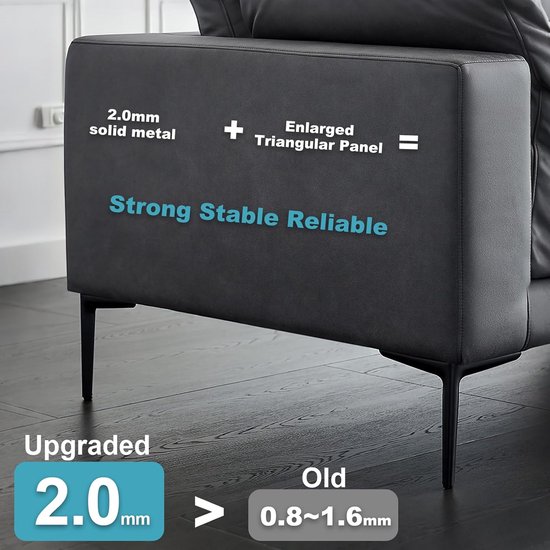Poten 12 cm, Metalen Poten voor Meubels Set van 4, Moderne DIY Korte Kastpoten, Metalen Poten voor Dressoir, Kast, Nachtkastje, Bank — afbeelding 3