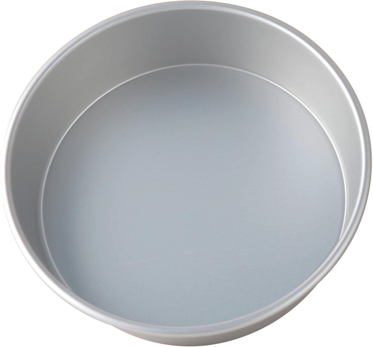 - Ronde taartvorm Ø 28 x 8 cm aluminium geanodiseerd, zilver