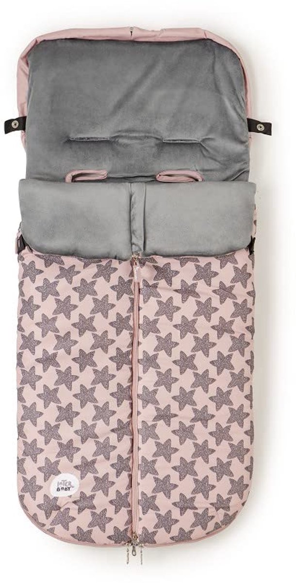 Universele Voetenzak - Baby Slaapzak - Winter Wandelingen - Ademend Anti-allergisch - 53 x 47 x 11 cm - Marineblauw Roze van Universele — afbeelding 3
