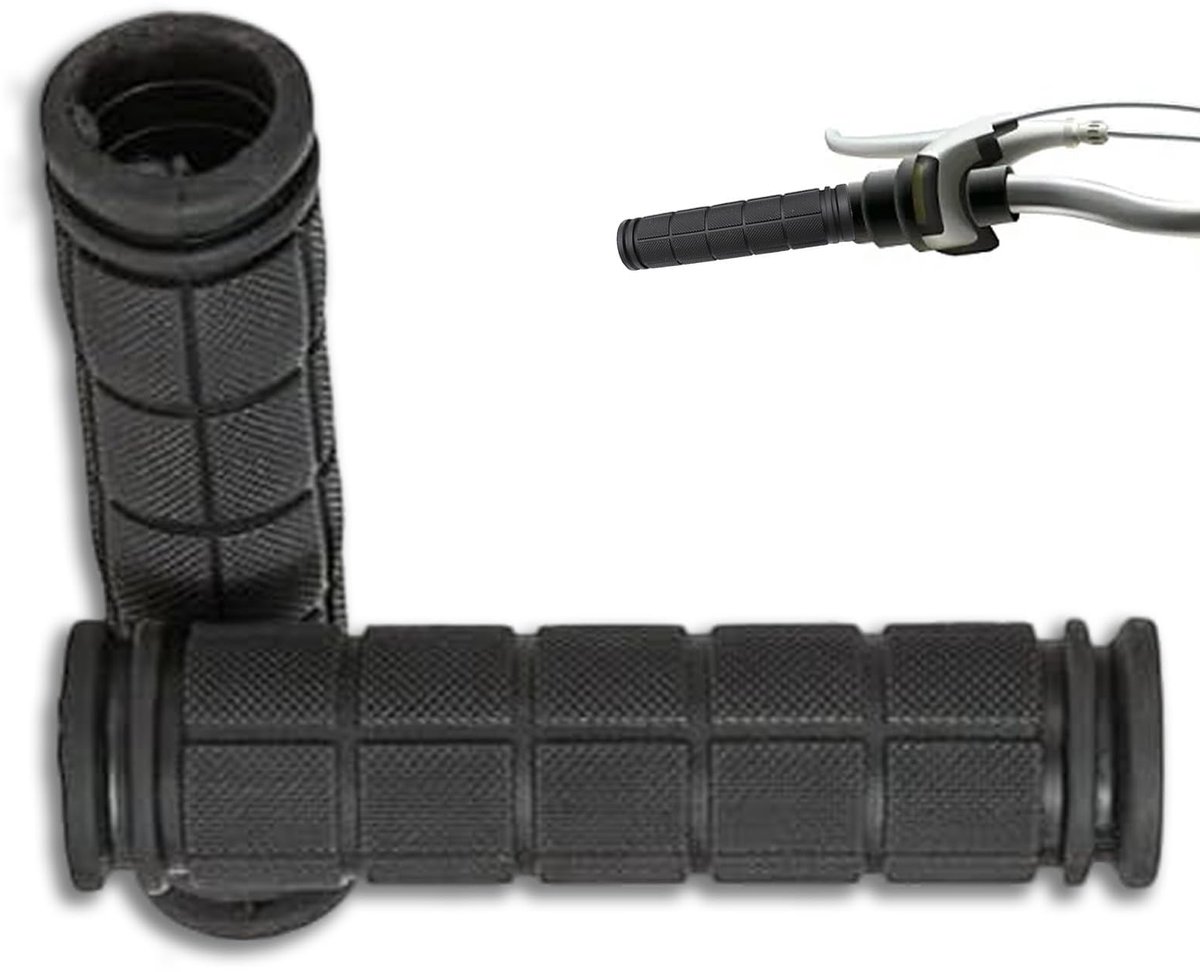 1 paar Fiets Handvatten, 23mm/0.9in Rubber Fiets Handvatten Anti Slip Handvatten voor Mountain Road Urban Bike