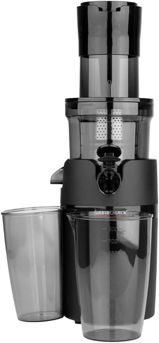 Slowjuicer - Koude Pers Juicer - Gezond Sap Maken - Behoud Vitaminen - 30 x 17 x 39 cm - Zwart — afbeelding 3