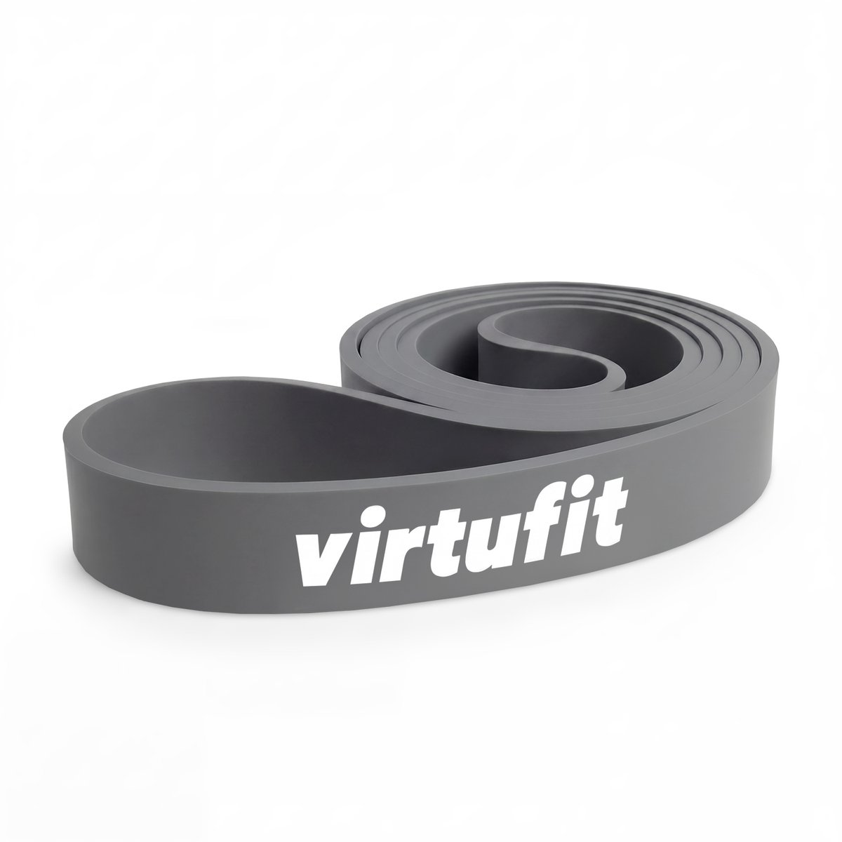 VirtuFit Resistance band - Weerstandsband Pro - Fitness Elastiek - Medium (24 mm) - Grijs - Full Body Workout - CrossFit - Thuis Sporten - Yoga & Fitness
