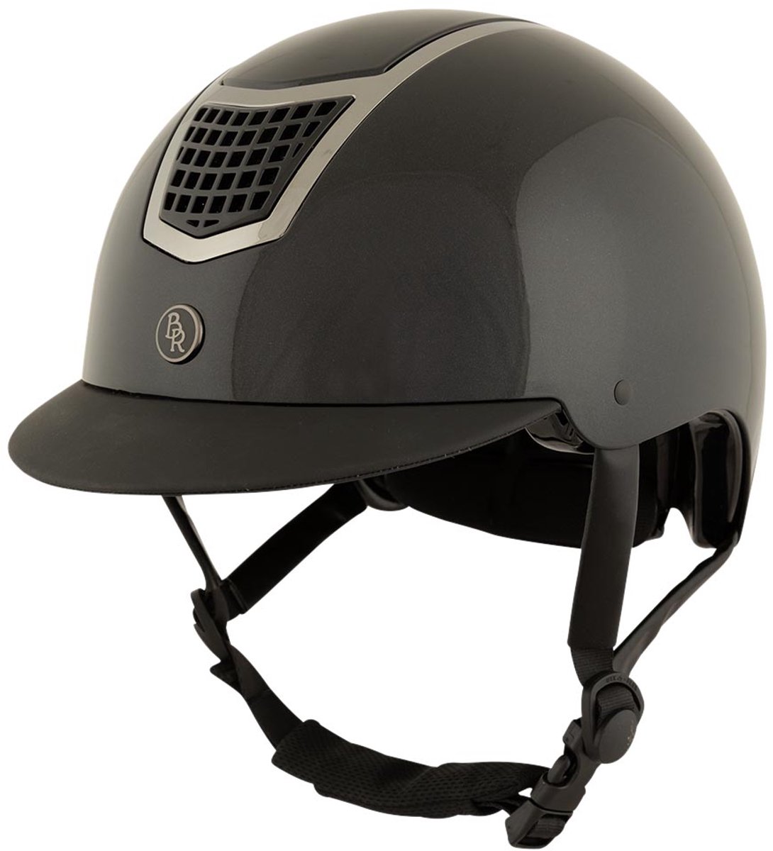 BR rijhelm Lambda Glossy-Zwart-56-58