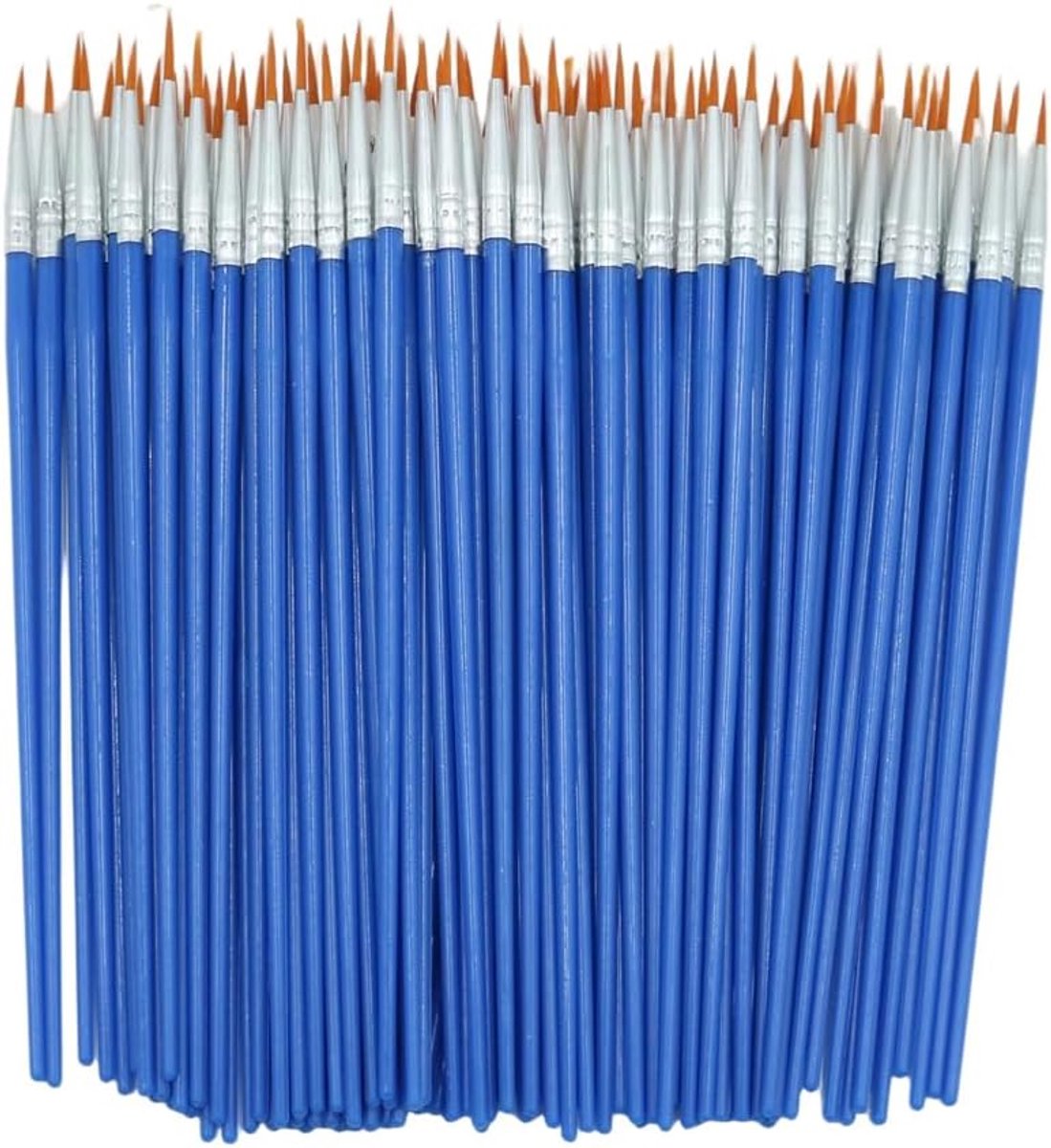 100 stuks kleine nylon penselenset voor acrylschilderen, olieverfschilderij, aquarel, lichaam, gezicht, nagelkunst, miniatuurdetail