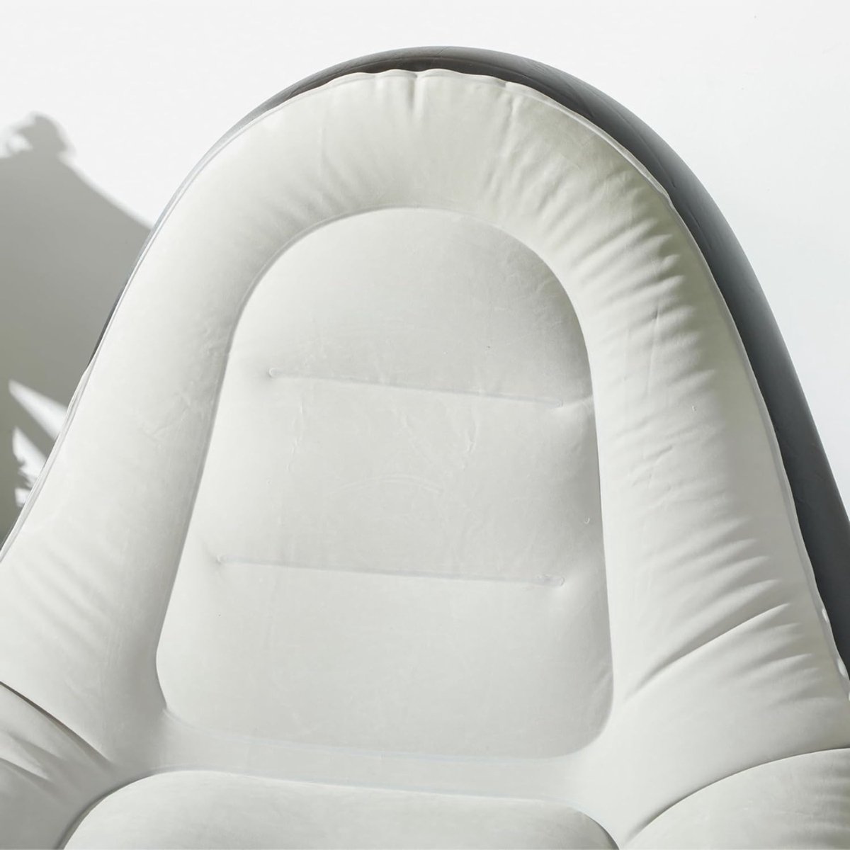 Opblaasbare Bank - Campingstoel - Opblaasbare Loungebank - Zwart met beige