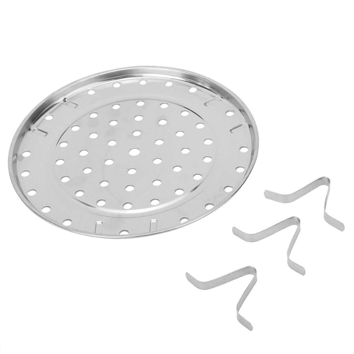 Dailygoods- Kookstoomrek Roestvrij Staal - Stoommandje - Stoommand Magnetron - Stoomhandschoen - Gemiddelde Doorsnee 24cm - Verbeterde Stoomprestaties
