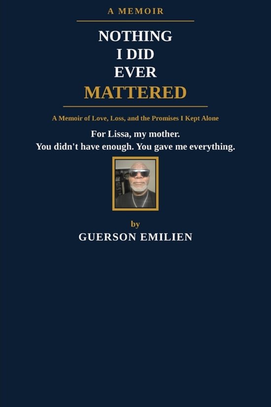 Nothing I Did Ever Mattered - cover