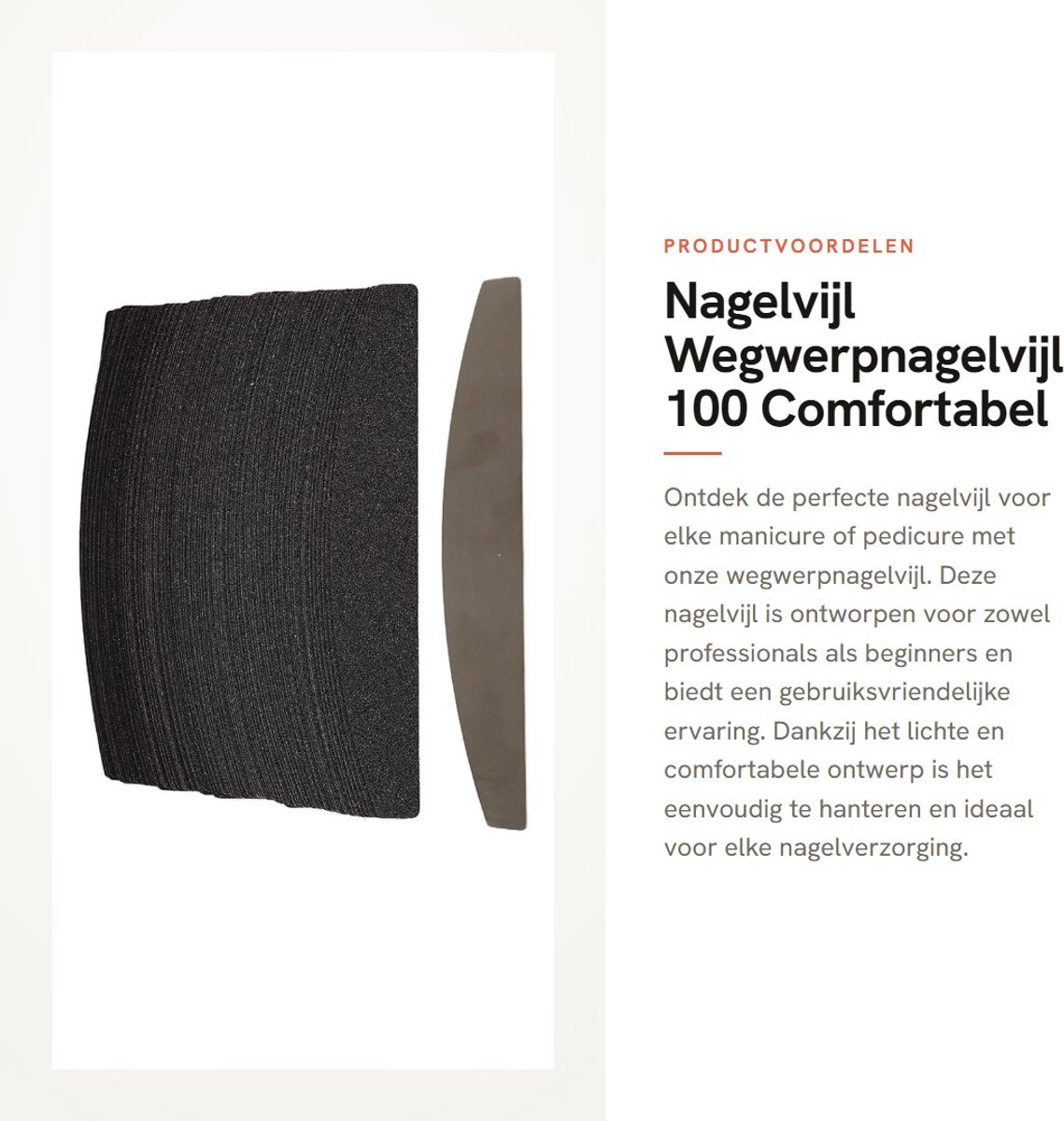 Dailygoods- Wegwerpnagelvijl 100 - Comfortabel Design - Slijtvaste Roestvrijstalen Basis - Gebruiksvriendelijk - Lichtgewicht - Eenvoudige Nagelvorming - Vijl