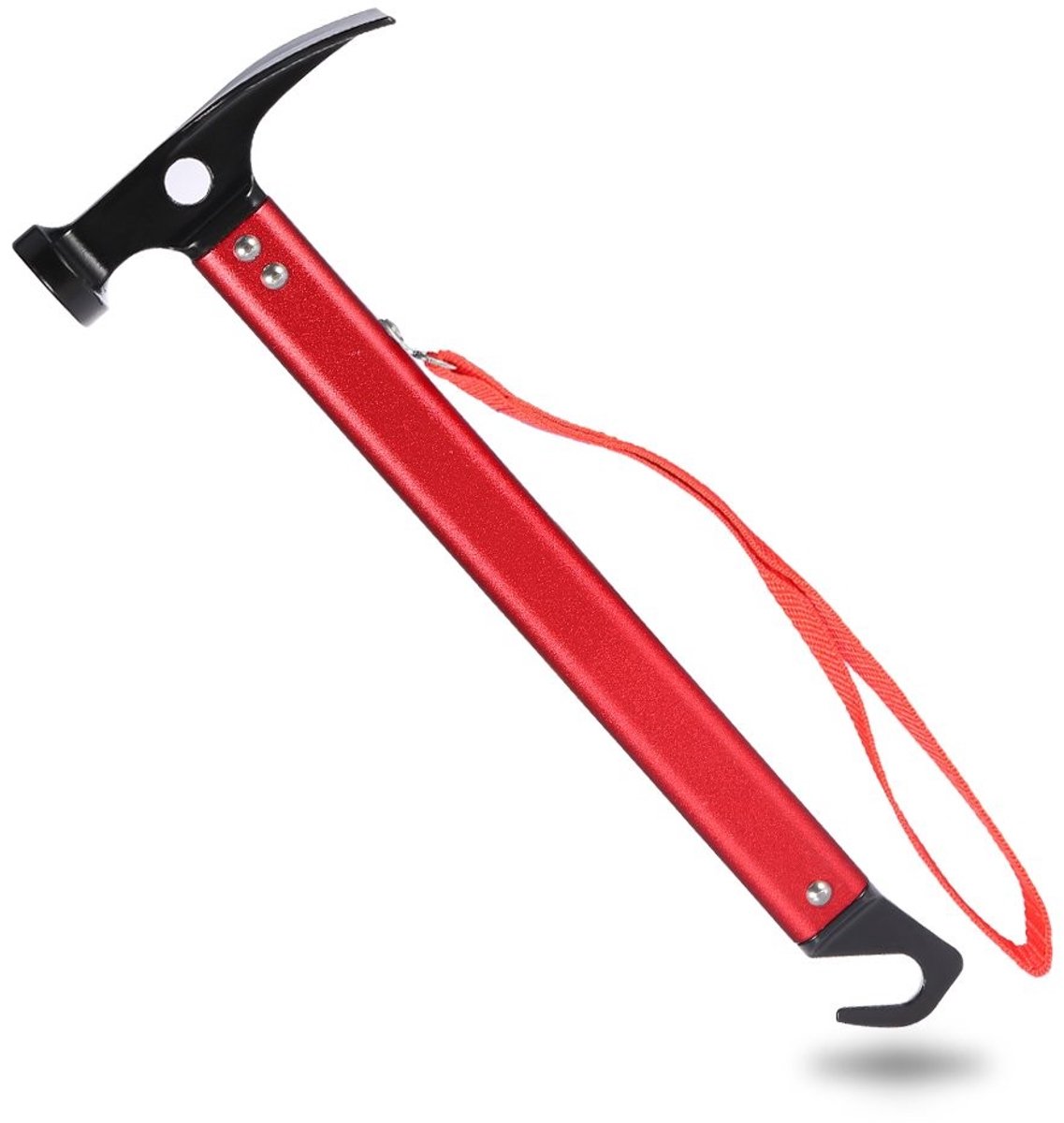 Dailygoods- Campinghamer Lichtgewicht Aluminium - Tentstokhamer - Haringentrekker - Voor Buiten - Kamperen - Wandelen/Bergbeklimmen - Tenthamer