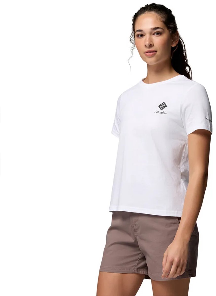 Columbia Rolling Bend™ T-shirt Met Korte Mouwen Vrouw Wit