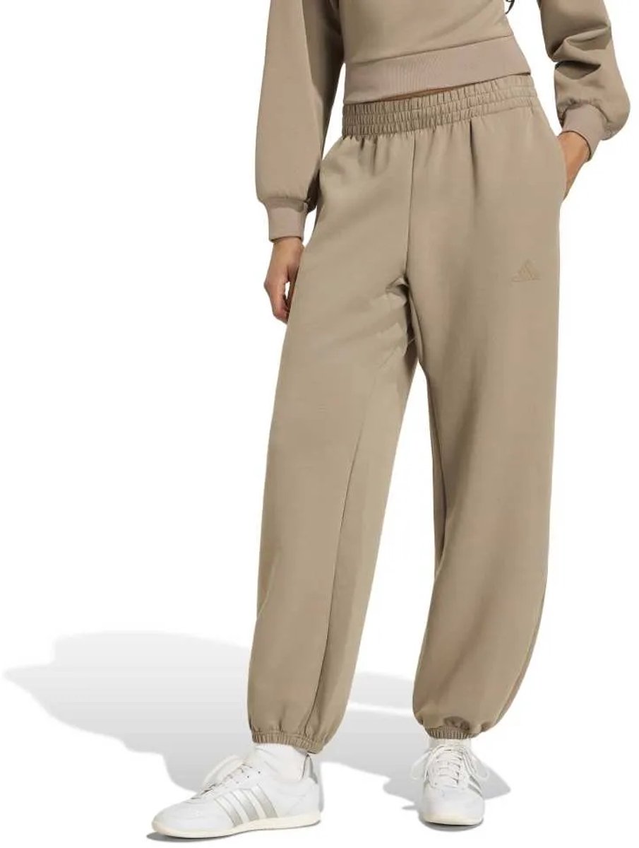 Adidas Soft Lux Loose Broek XS Regular Vrouw Khaki