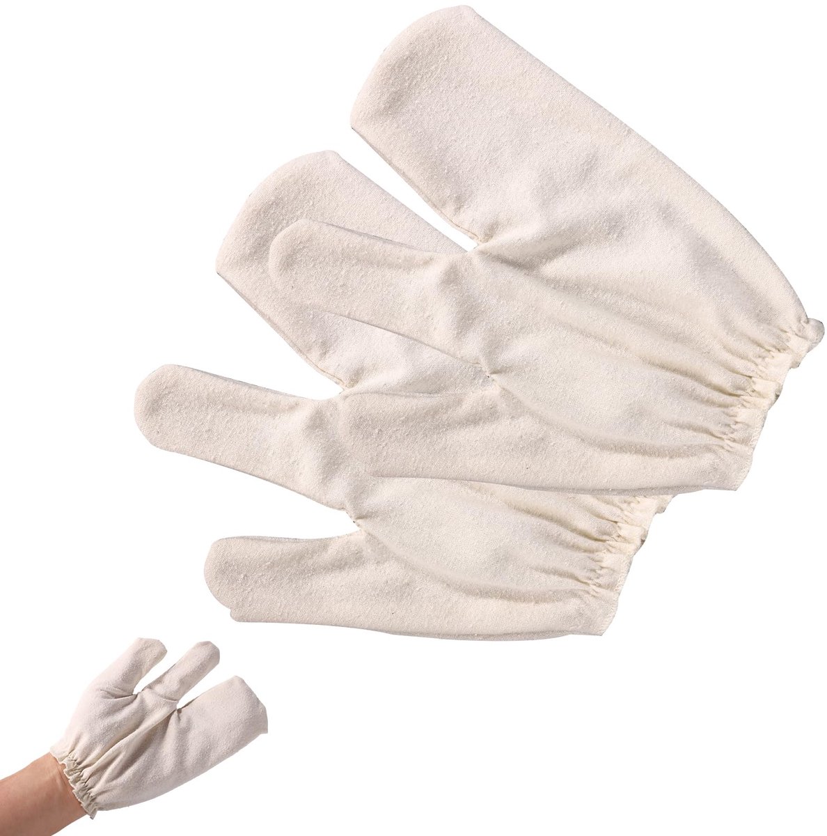 Ruwe Zijden Handschoenen, Garshana Ayurvedische Massagehandschoenen met Elastische Polsbanden voor Lichaamsexfoliatie en Droog Borstelen voor Vrouwen en Mannen Herbruikbaar (Beige)