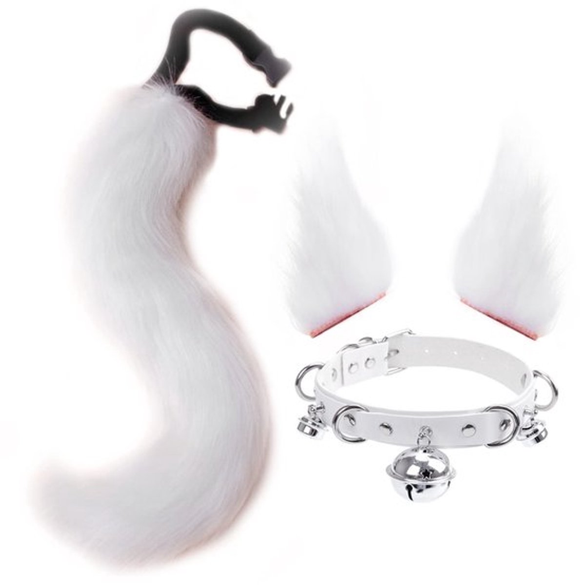Golden crown - Fox nep bontstaart - kostuum - Verstelbare riem - Kat