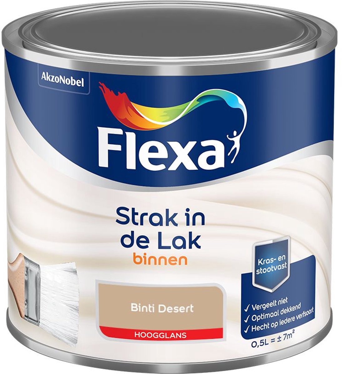 Flexa - Strak In De Lak Binnenlak Hoogglans - Binti Desert - Mengverf - 500 Ml