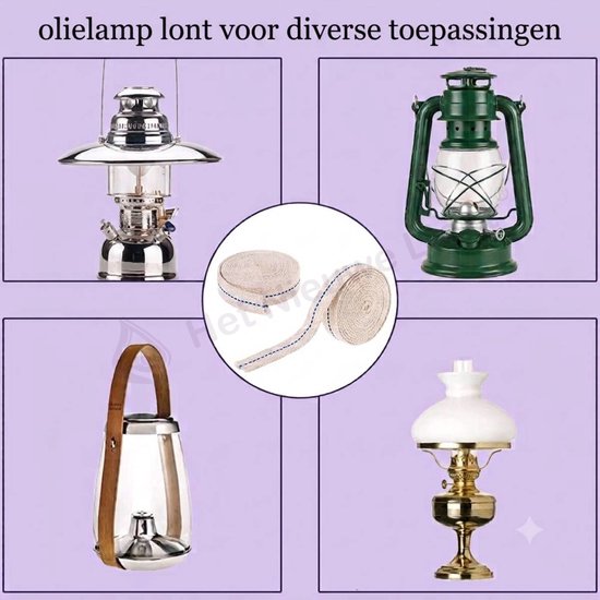 Het Nieuwe Licht ® - Lont voor petroleumstel 66mm breed - Vlakpit - Stelpit - 50cm lang van Het Nieuwe Licht® — afbeelding 3