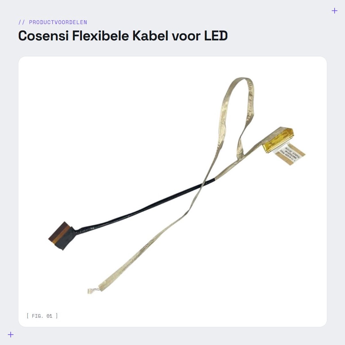 Dailygoods - Flexibele Kabel voor LED LCD Display Vervanging
