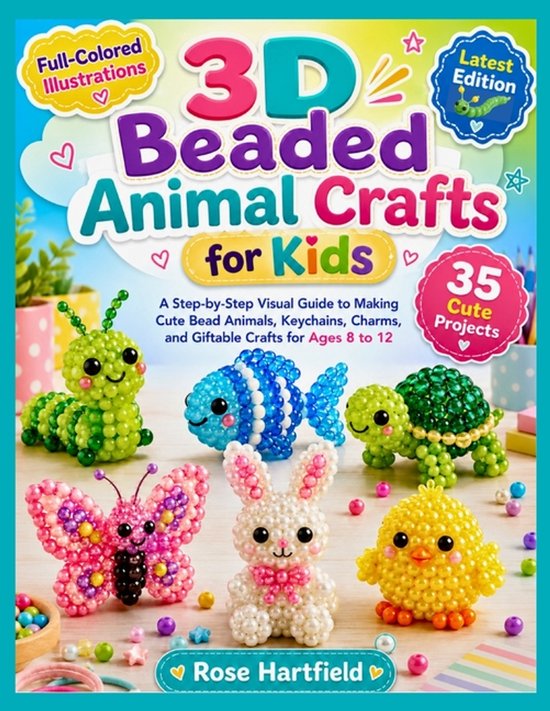 3D Beaded Animal Crafts for Kids - cover