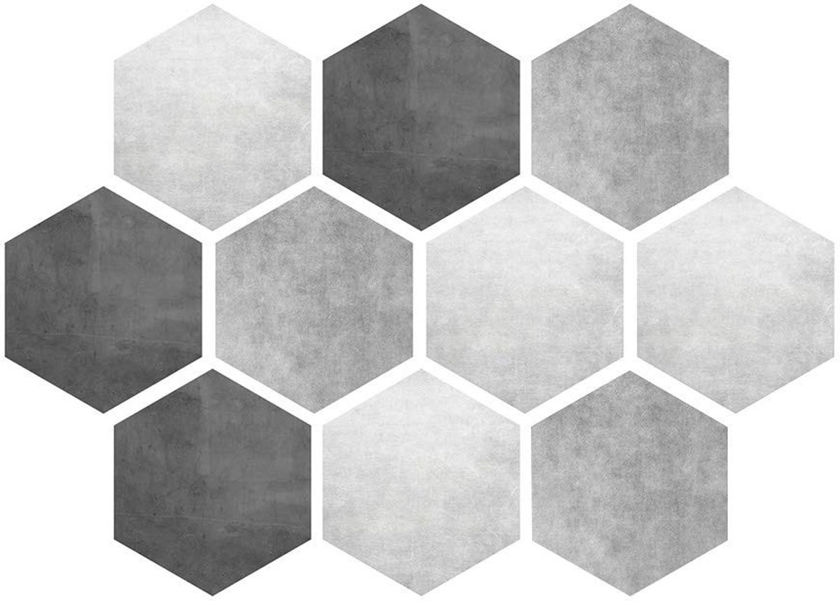 Dailygoods- Tegelstickers 10 Stuks - Zelfklevend - Waterdicht - Antislip - Decoratieve Stickers - Geschikt voor Badkamer/Vloer - Muurstickers