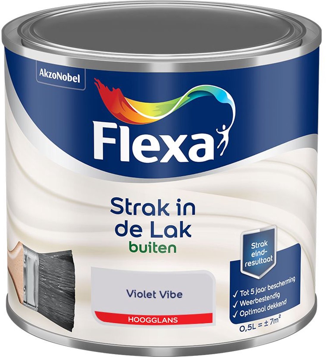 Flexa - Strak In De Lak Buitenlak Hoogglans - Violet Vibe - Mengverf - 500 Ml