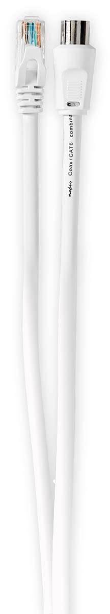 Nedis Iec (coax) Cat6 Combikabel Op Rol | Csgr4500wt100 | Wit