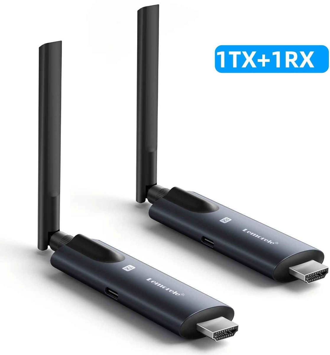 Casa Living Draadloze HDMI Zenderontvanger - Tot 200M Bereik - 1080P 60Hz - Plug & Play - 5G Video Transmissie Kit - Zwart