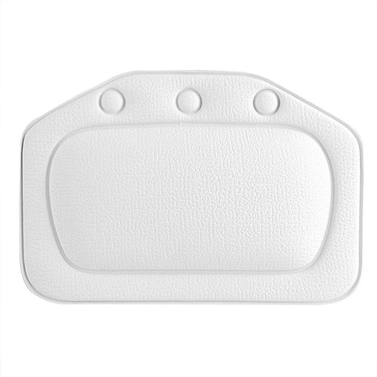 Dailygoods- Badkussen Zacht Schuim - Badkussen voor in Bad - Nekkussen Bad - Antislip Zuignappen - PVC Materiaal - Comfortabele Ondersteuning - Badkussens