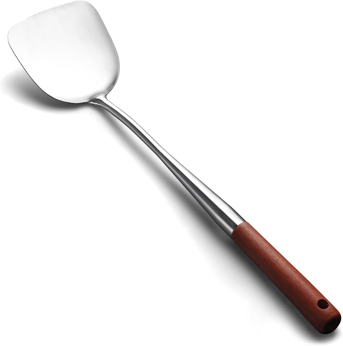 Wok Spatel Set, 42,5 cm roestvrij staal Wok Kookgerei, vaatwasmachinebestendig