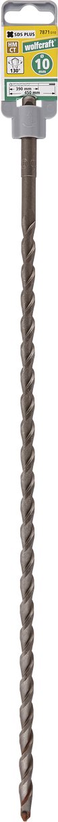 wolfcraft - Betonboor SDS-plus Ø 10 mm - hardmetaal voorzien - 7871010