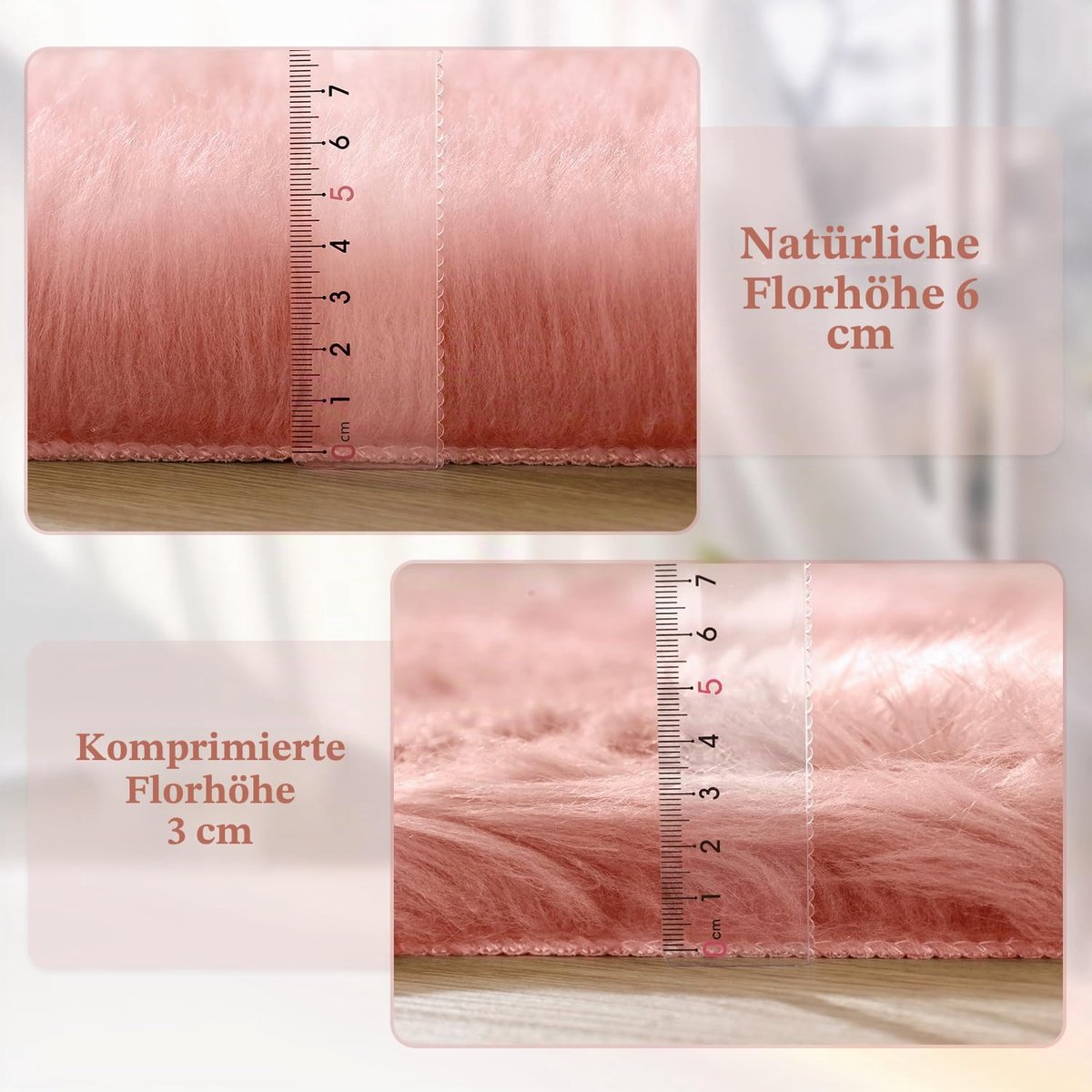 Vloerkleed Zacht Fluffy Shaggy Tapijt voor Slaapkamer