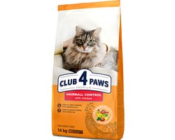 Club 4 Paws premium droogvoer met kip - hairball control - adult cats 14 kg