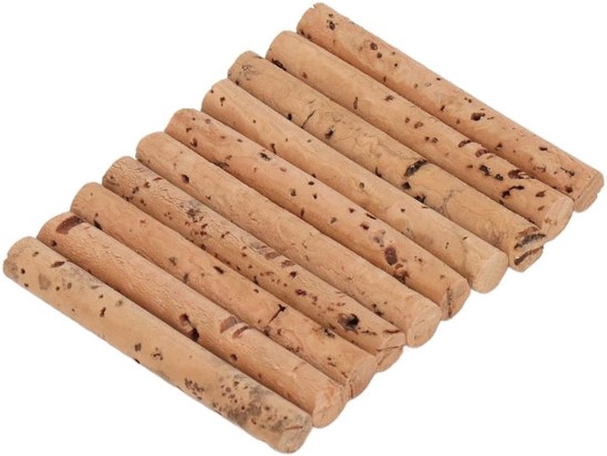 Kurkstok Eikenmateriaal - 10Pcs - Drijvend - Lichtgewicht - Eenvoudig te gebruiken - 5 cm Lengte - Vishaak