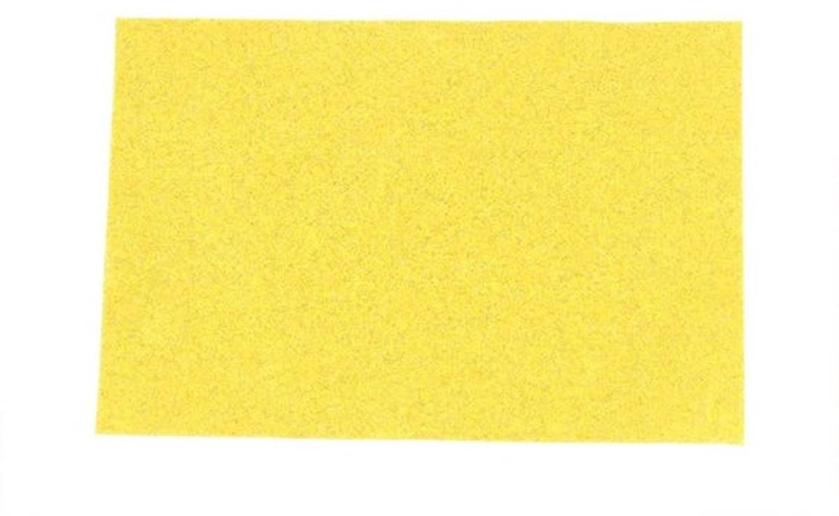 Model Grasmat - Spoorweglandschap - Nylon Flocking Turf - Geel - Model Landschap - Ideaal voor modelspoorwegen - 5 stuks