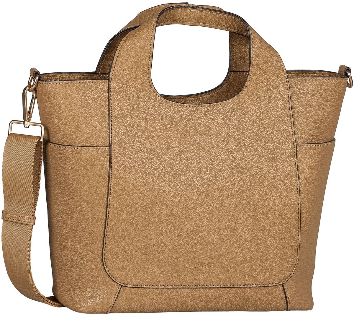 Gabor handtas schoudertas Adira Zip Shopper Camel Lichtbruin