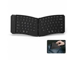 Opvouwbaar Toetsenbord - Bluetooth Keyboard - V-Vormig Ontwerp - Lange Batterijduur - Voor Tablet Smartphone Laptop Pc Ios Android - Zwart