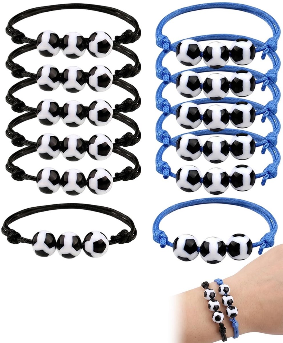 Solidchoice - Set van 12 Verstelbare Voetbalarmbanden voor Kinderen