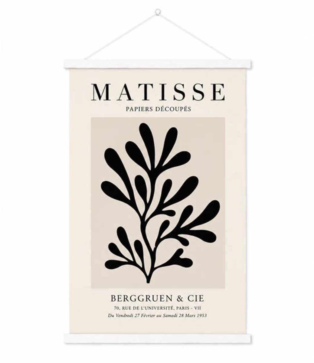 yd. Your Decoration Posterstrips 75 cm - Wit - Kunststof - Posterhouder met Ophangoog