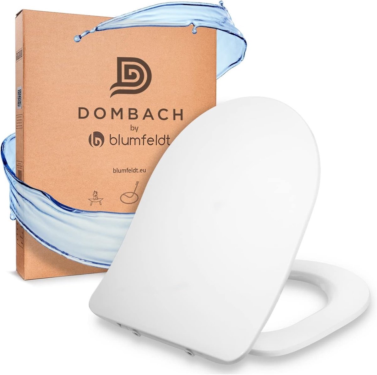 Wc-bril met softclose - Wit - D-vormig - Duroplast met RVS - Gezinsvriendelijke en antibacteriële toiletbril