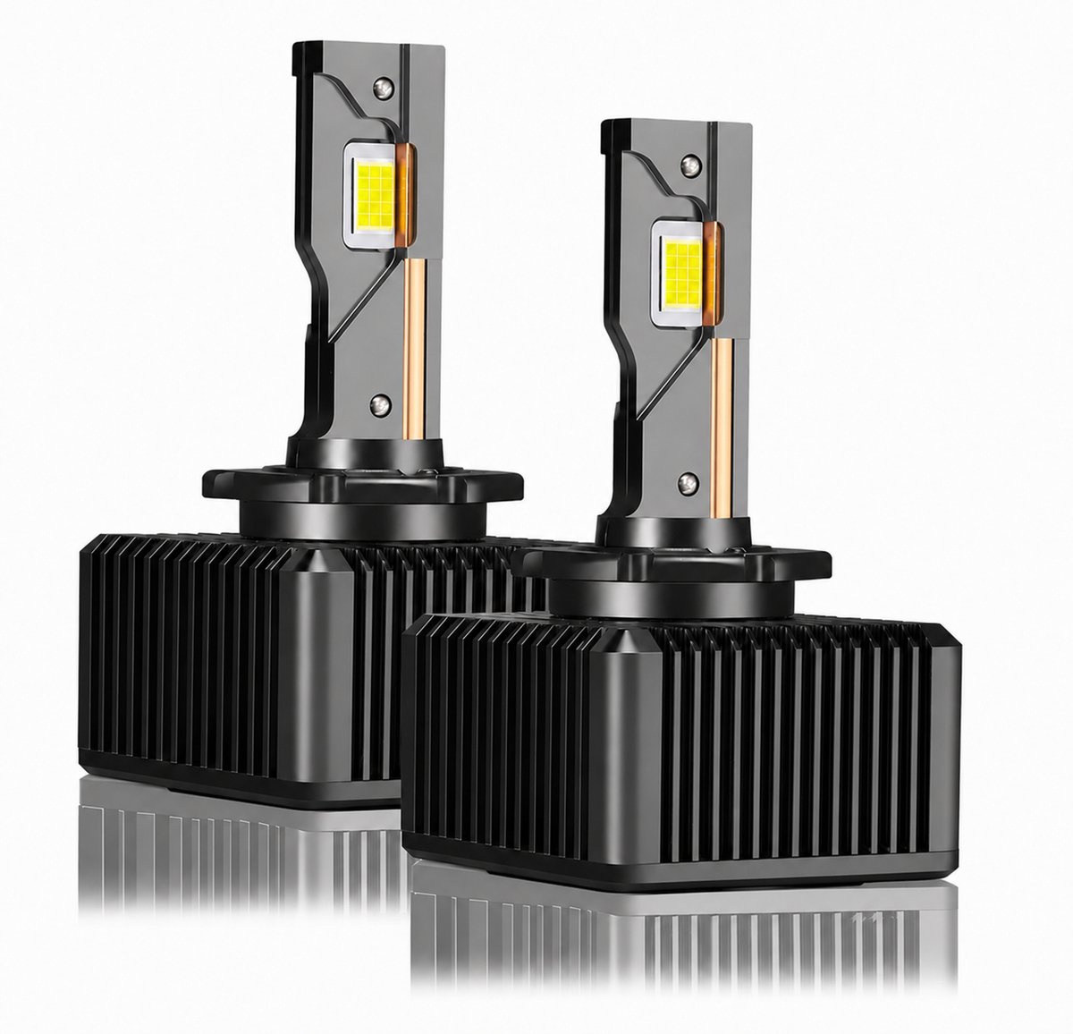 TLVX D5S Perfect Fit LED Canbus lampen 16.000 Lumen 6000k Helder Wit (set 2 stuks) - Plug and Play – CANBUS EMC - + 360% licht - LED CSP CHIPS - 96 Watt – D5S 25 watt Xenon HID vervanger - Dimlicht - Grootlicht - Koplampen - Autolamp - 12V